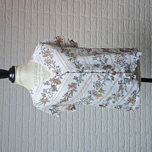 Maurices Floral Button Up Blouse